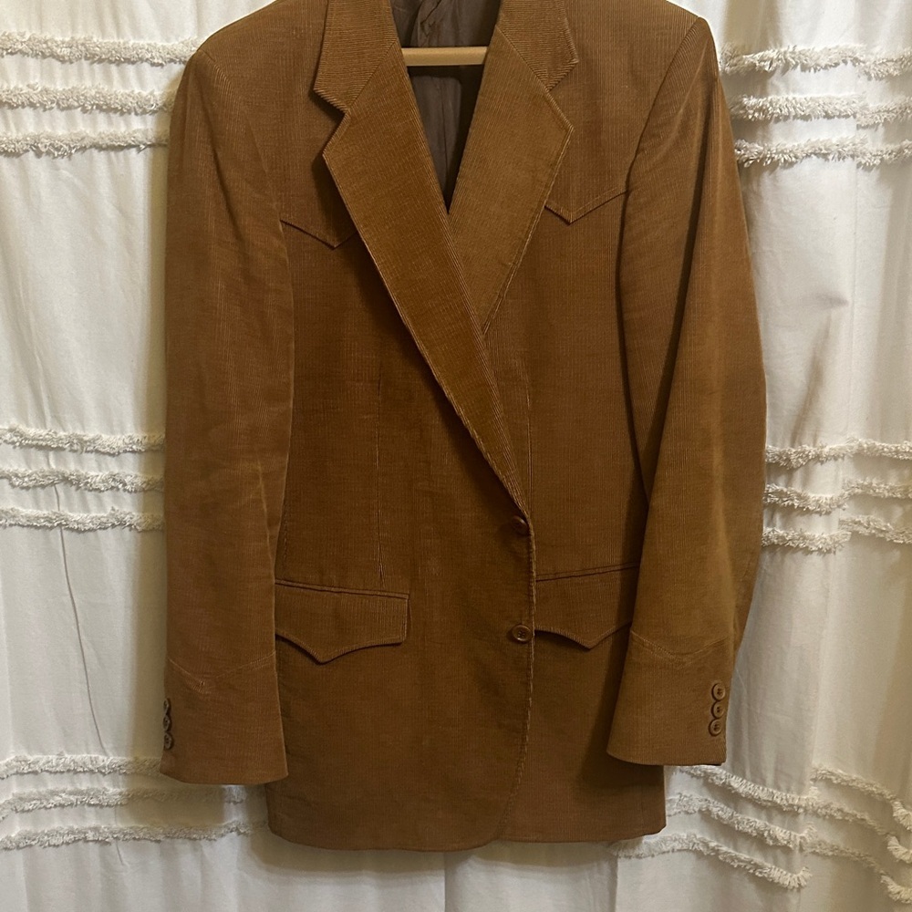 Men’s vintage American fashion collection by HIS Brown Corduroy Blazer